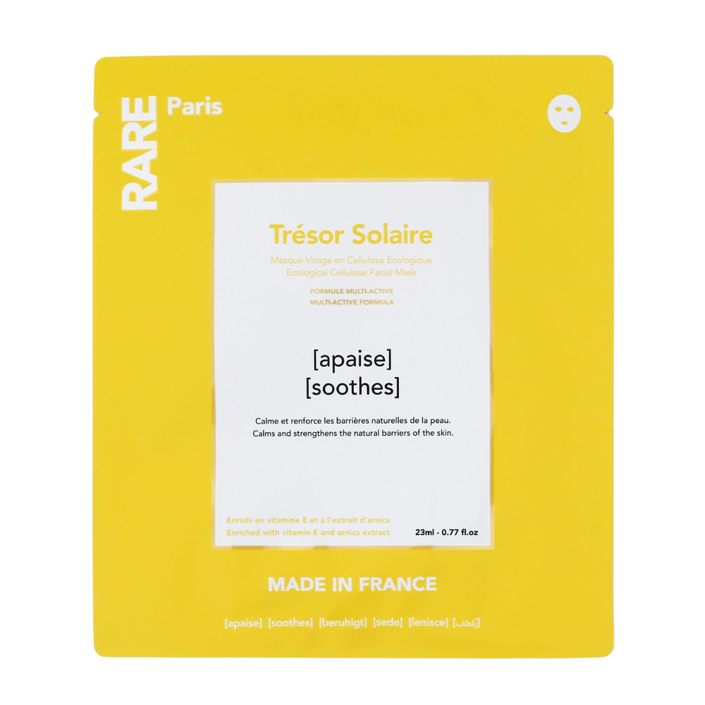 RARE PARIS Trésor Solaire Soothing Face Mask 5pcs - Заспокійлива маска для обличчя - фото №1 RARE PARIS Trésor Solaire Soothing Face Mask 5pcs - Заспокійлива маска для обличчя - фото №1